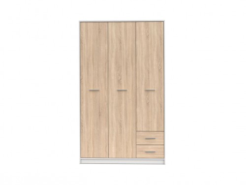 Шафа SZF3D2S Nepo BRW білий / дуб sonoma